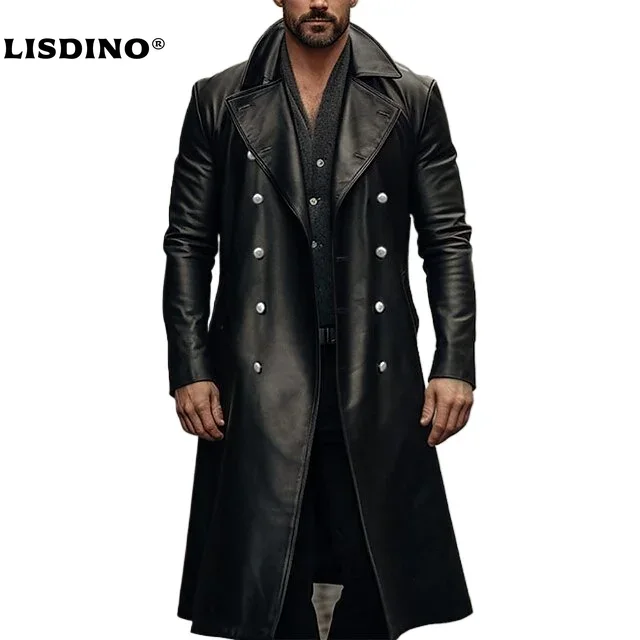 Leather Work Jacket - Leather Jacket Men Winter Fleece Motorcycle