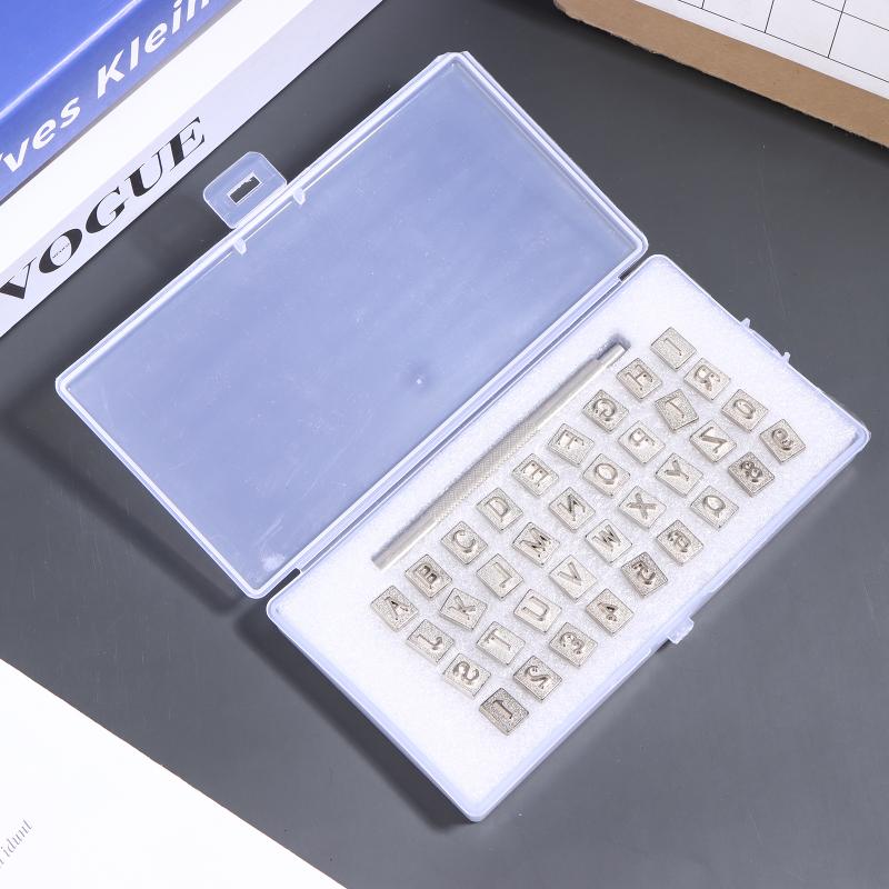 Leather Stamp Set - 36Pcs/Set Stainless Steel Alphabet Number Stamp