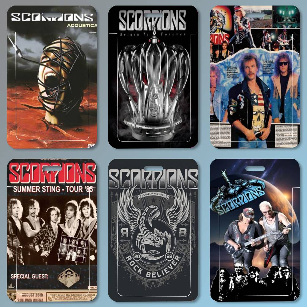 Leather Work In Art - Scorpions Band Art ID Card Holder