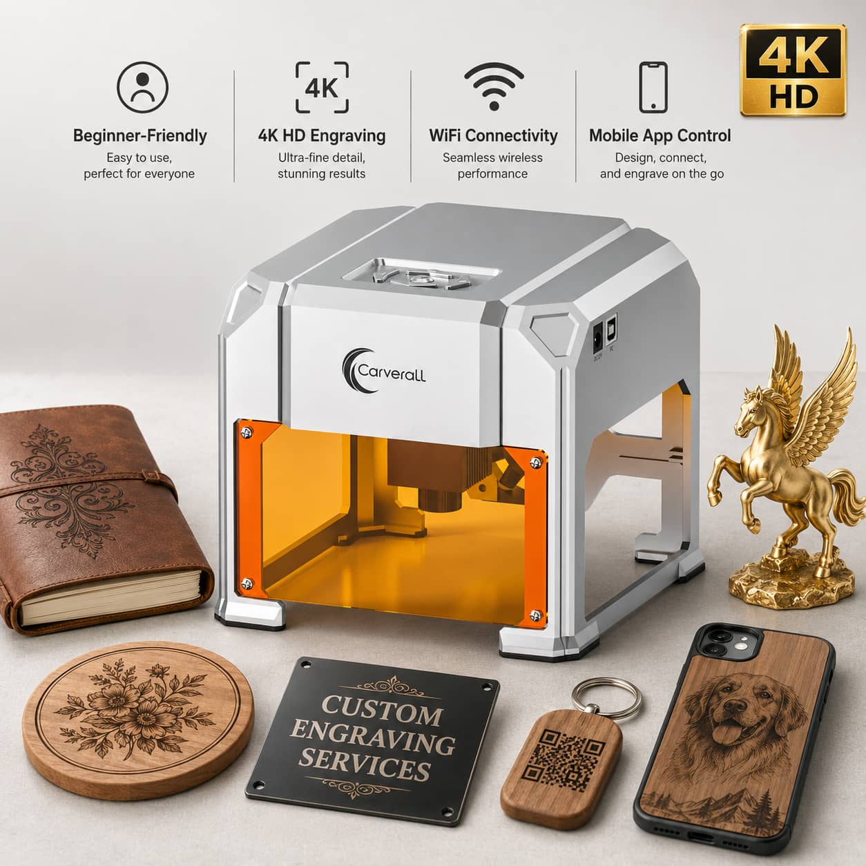 Leatherwork Machine - Carverall Laser Engraver Machine, K4 3W,