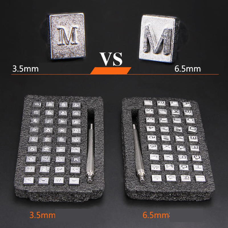 Leather Stamp Set - 36pcs Steel Alphabet letter Number leather