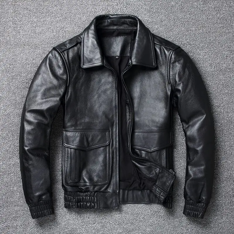 Leather Work Jacket - 2024 New Plus Size 8XL Men's