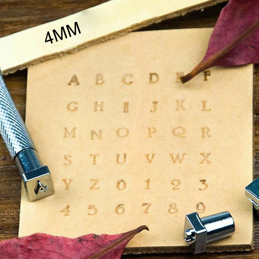 Leather Stamp Set - Alphabet Letter Number Punch Set for