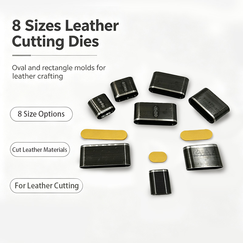 Leather Stamp Set - B00023 Set of 8 Sizes Ellipse