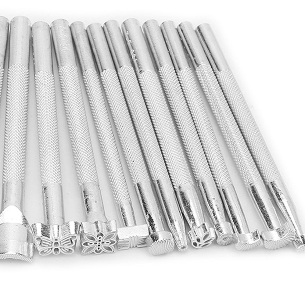20pcs Silver Finish Leather St - đánh giá và giá Leather Stamp Set