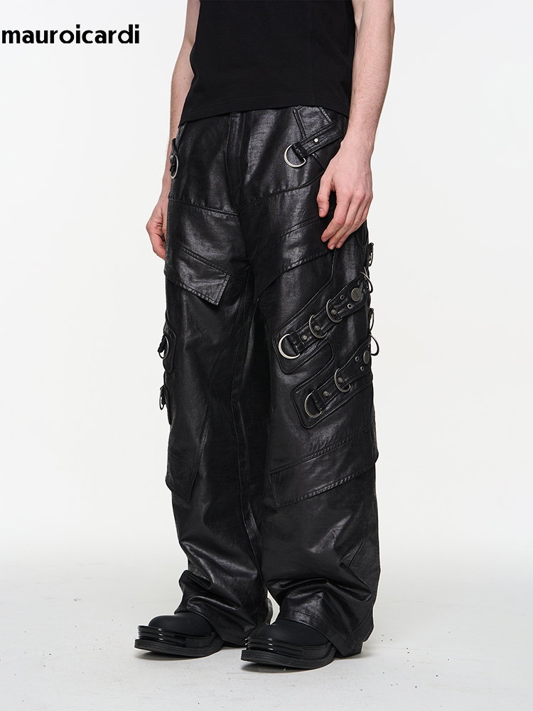 Mauroicardi Spring Autumn Cool - đánh giá và giá Leather Work Pants