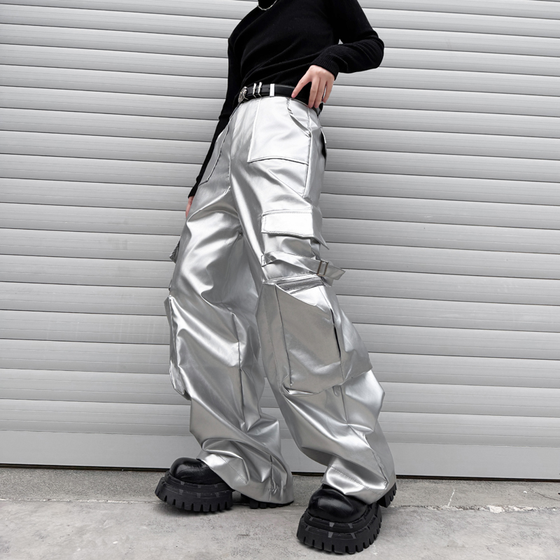 Silver Leather Pant Men Street - đánh giá và giá Leather Work Pants