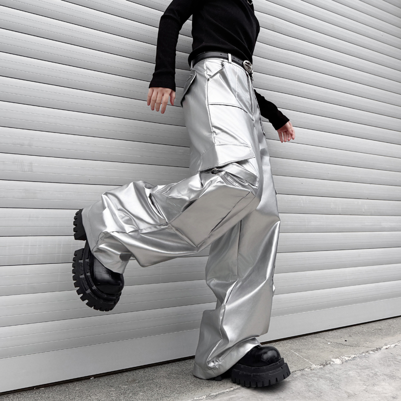 Silver Leather Pant Men Street - đánh giá và giá Leather Work Pants