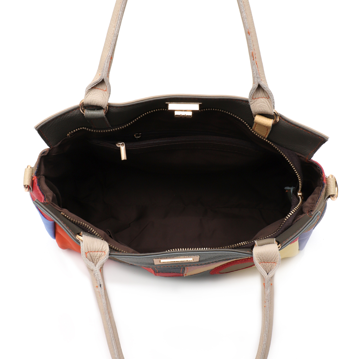 SC Chic Colorful Real Leather  - đánh giá và giá Leather Work Handbag