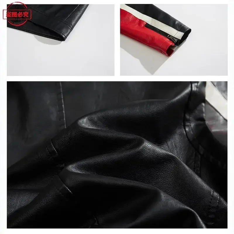 Ready To Race Logo Printed Off - đánh giá và giá Leather Work Jacket With Hood