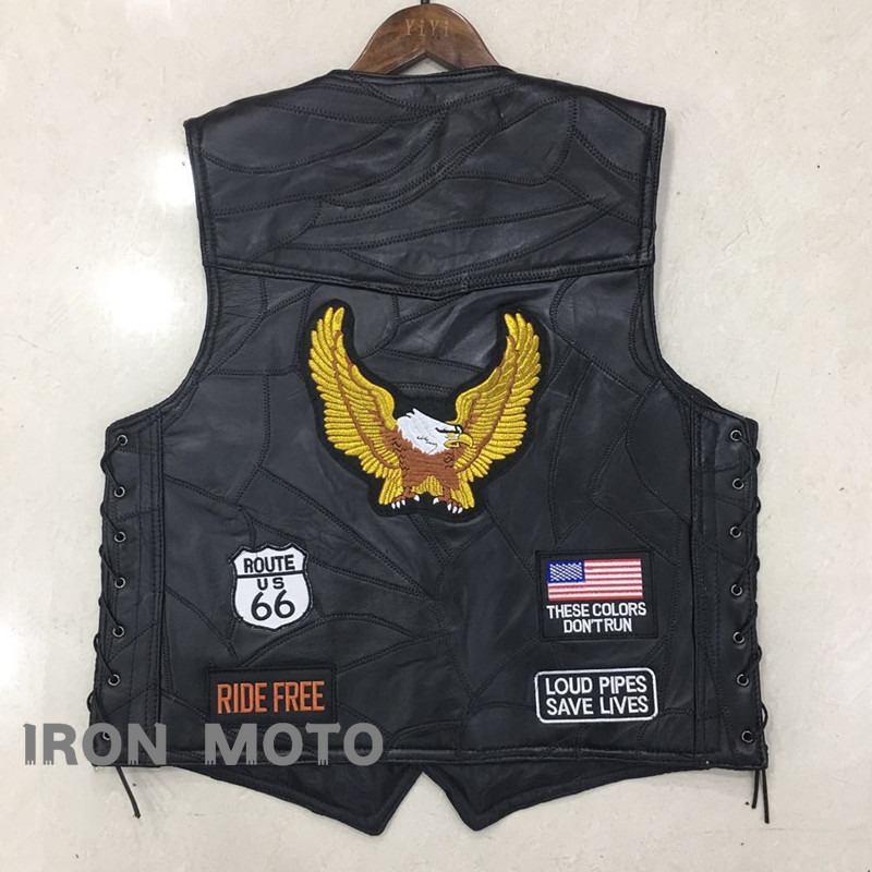 NEW Motorcycle Vests Men Cafe  - đánh giá và giá Leather Work Jacket