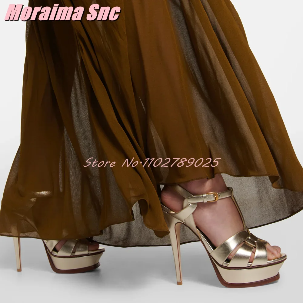 Platform Waeve T-strap Square  - đánh giá và giá Leather Work Heels