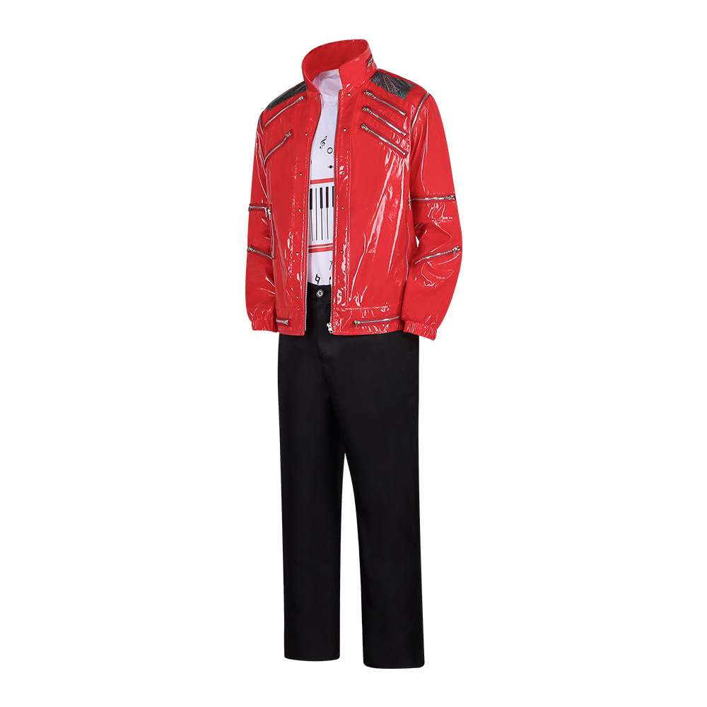 Men Red Leather Jacket Michael - đánh giá và giá Leather Work Pants