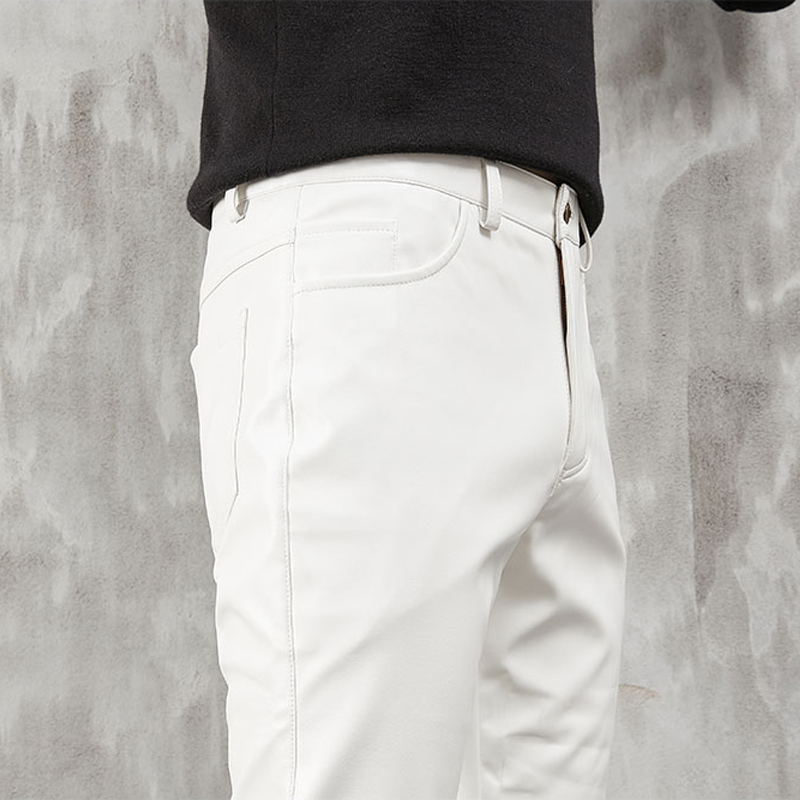 Men's Leather Pants Skinny Fit - đánh giá và giá Leather Work Pants