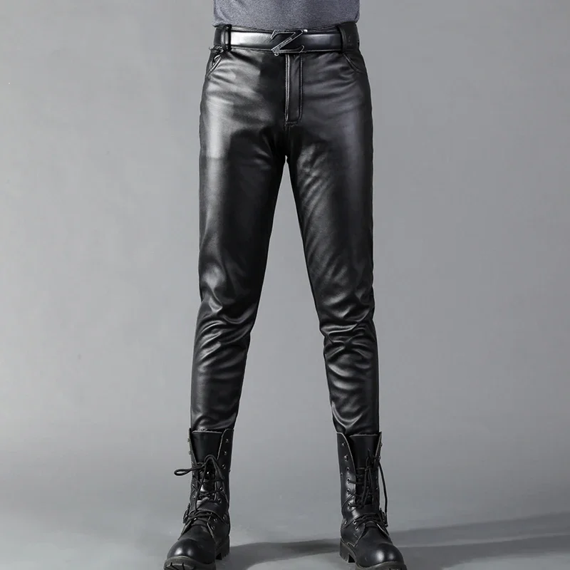 Men's Leather Pants Skinny Fit - đánh giá và giá Leather Work Pants