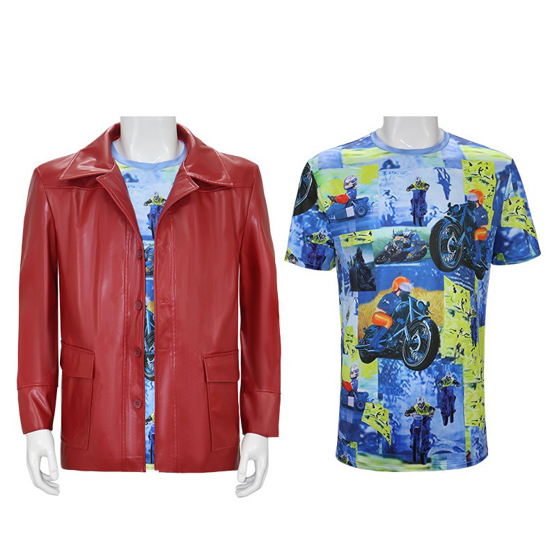 Men Red Leather Jacket Fight C - đánh giá và giá Leather Work Jacket
