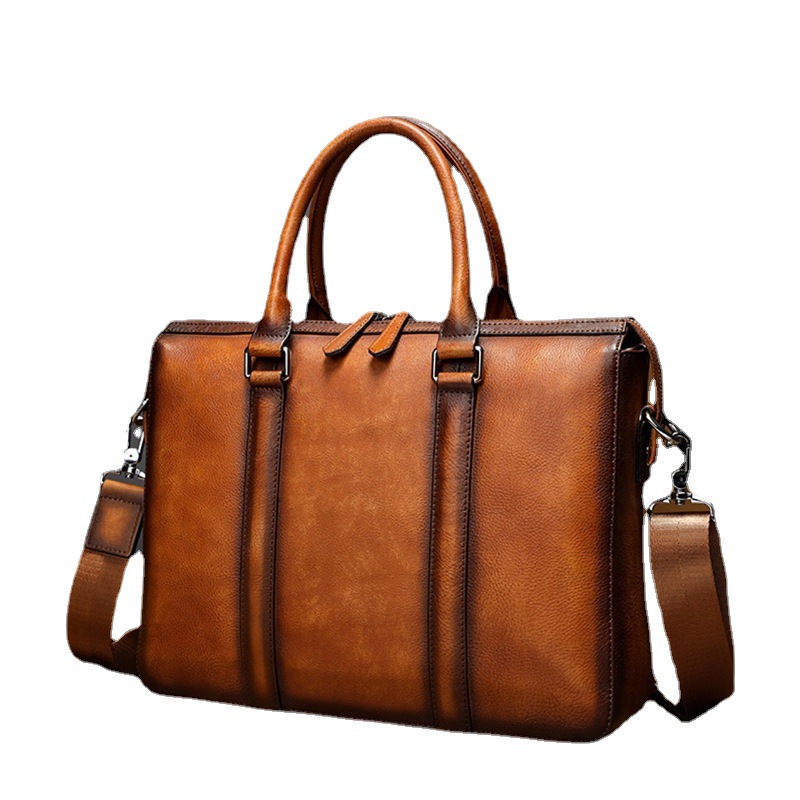YETTIES Business Top Grain Lea - đánh giá và giá Leather Work Handbag
