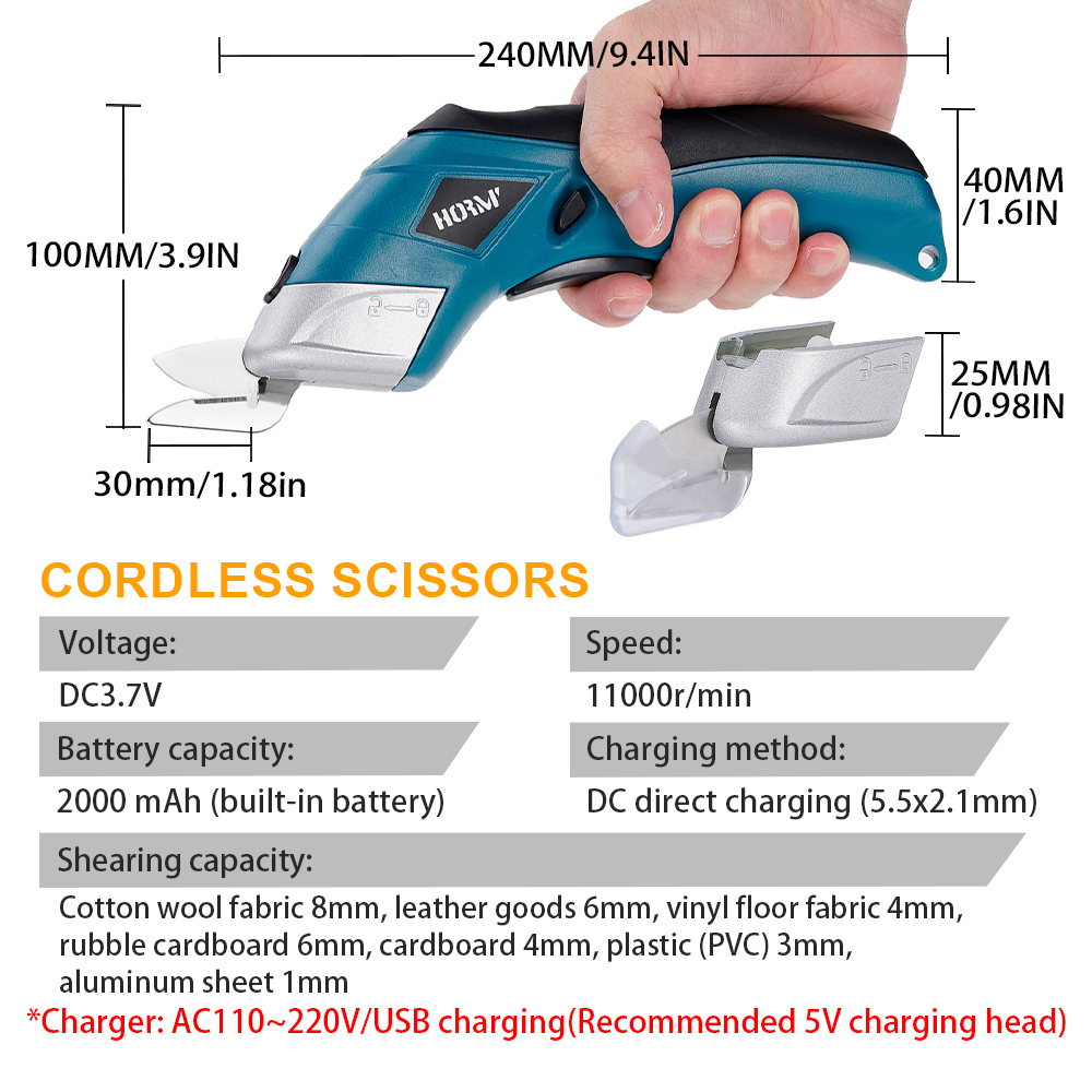 Hormy 3.6V Charging Small Scis - đánh giá và giá Leatherwork Machine
