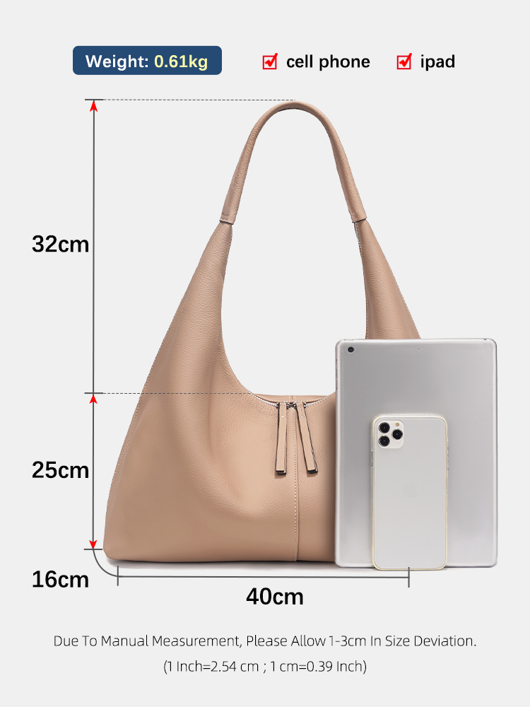 Zency Large Capacity Tote Bag  - đánh giá và giá Leather Work Handbag
