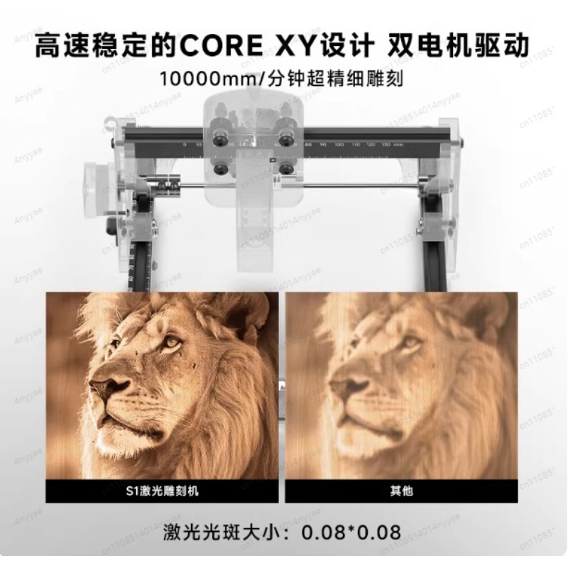 S1 2.5/3.5/6W Laser Engraver M - đánh giá và giá Leatherwork Machine