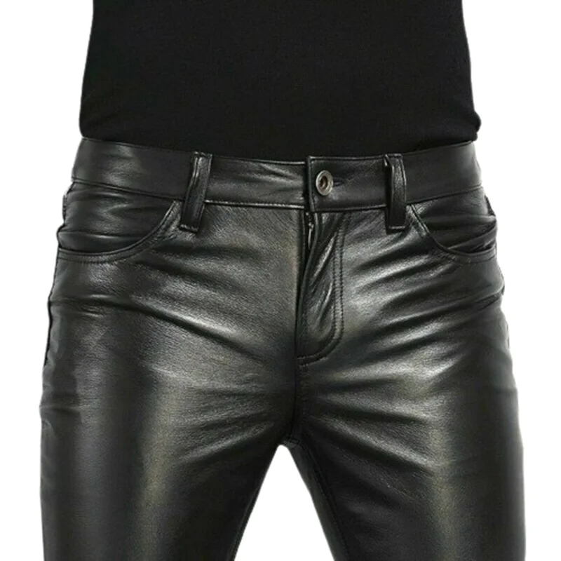 Choice PU Leather Pants Men's  - đánh giá và giá Leather Work Pants
