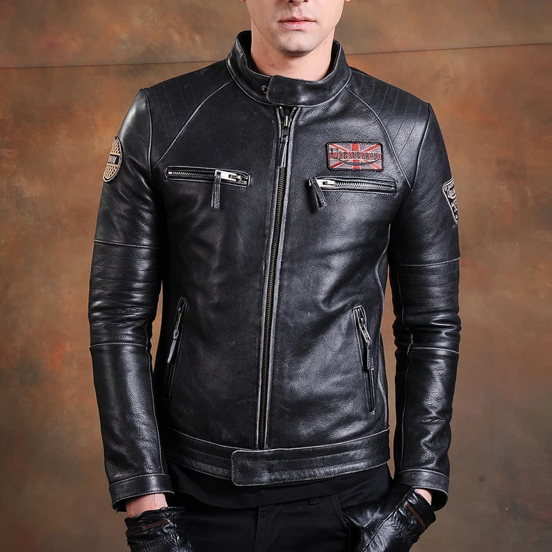 Fashion Biker Jackets Vintage  - đánh giá và giá Leather Work Jacket