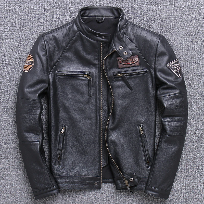 Fashion Biker Jackets Vintage  - đánh giá và giá Leather Work Jacket
