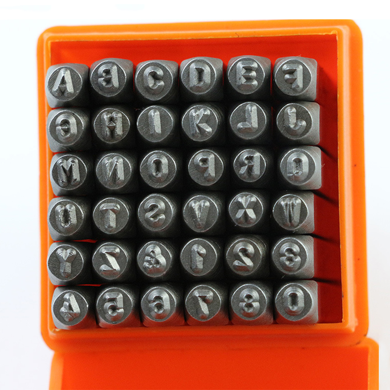 36 Chiếc Đấm Thép Không Gỉ Chữ - đánh giá và giá Leather Stamp Set
