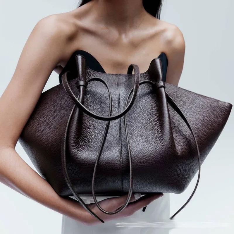 Women Leather Shoulder Bag Dum - đánh giá và giá Leather Work Handbag