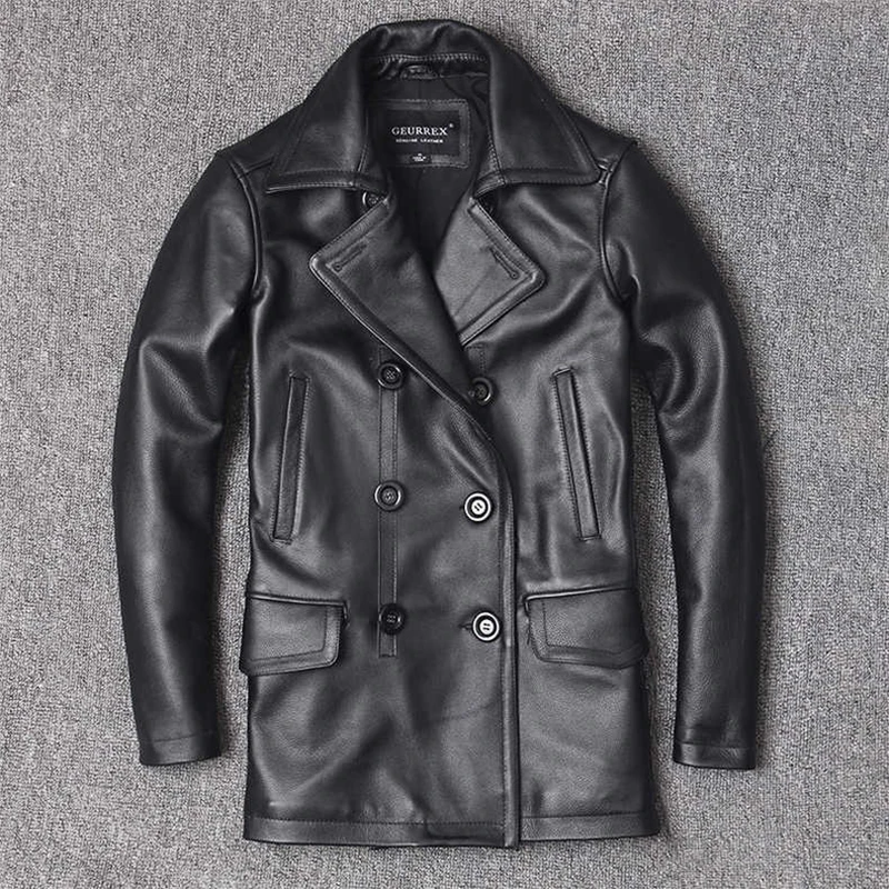 Genuine Leather Jacket Men's T - đánh giá và giá Leather Work Jacket