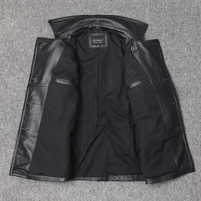 Genuine Leather Jacket Men's T - đánh giá và giá Leather Work Jacket