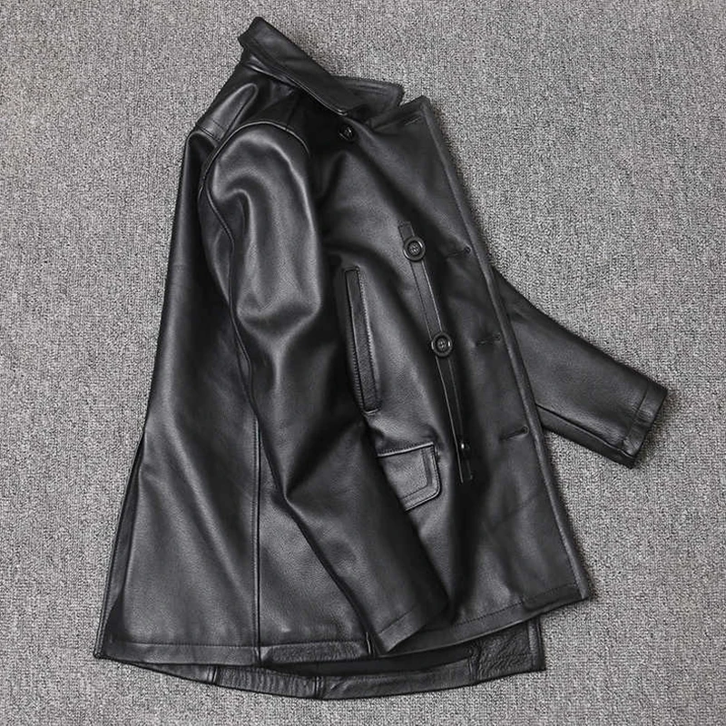 Genuine Leather Jacket Men's T - đánh giá và giá Leather Work Jacket