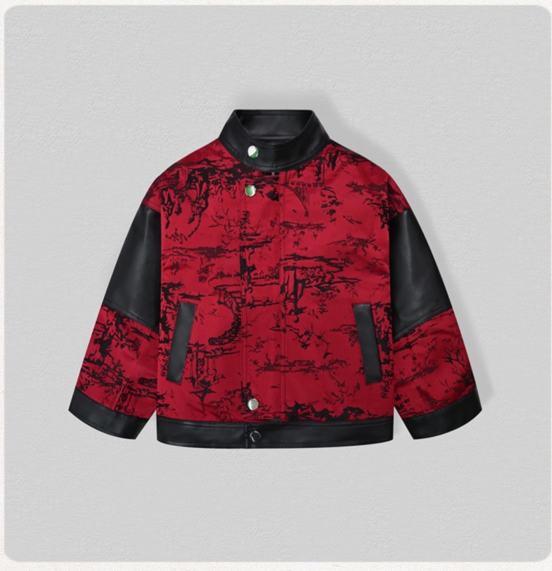 Gentleman Kids Embroidery Moto - đánh giá và giá Leather Work Jacket