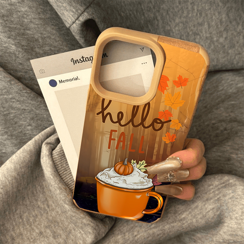 Retro Maple Leaf Fall Coffee P - đánh giá và giá Leather X
