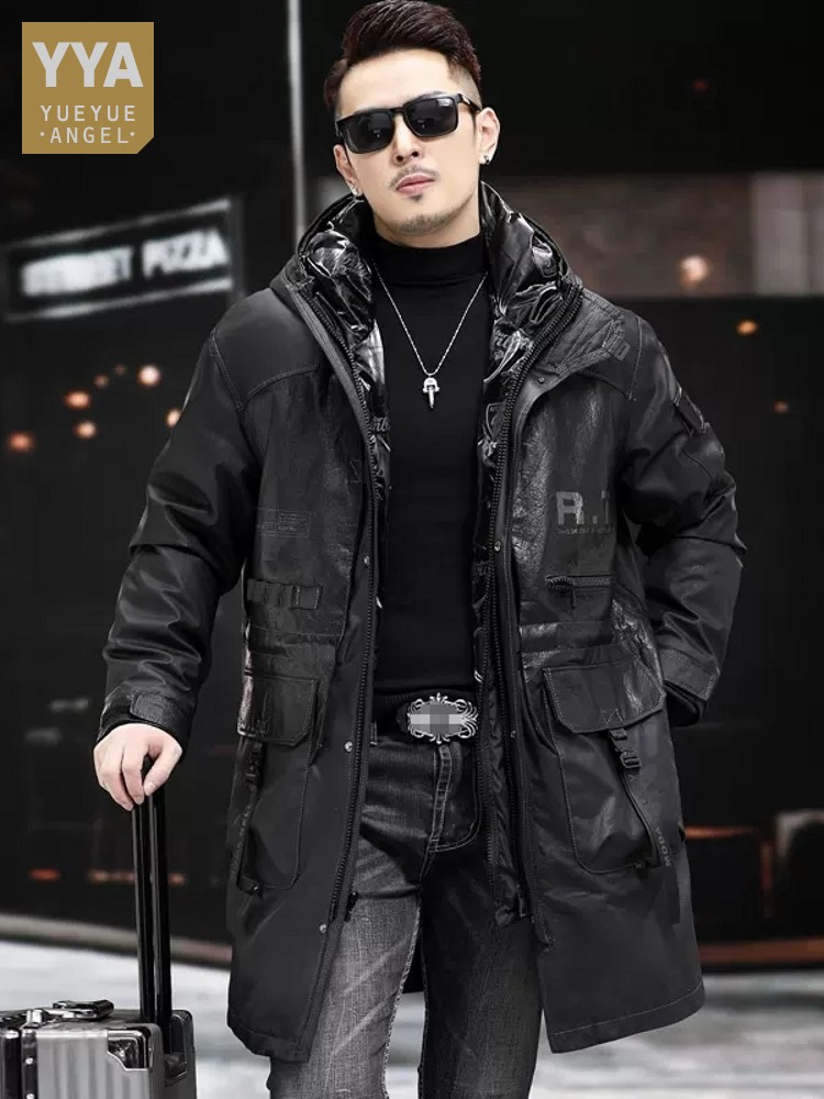 Winter Genuine Leather Coat Me - đánh giá và giá Leather Work Jacket With Hood
