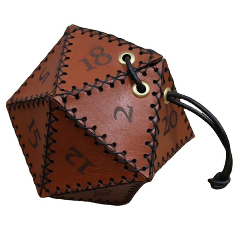 New Leather D20 Dice Bag Polyg - đánh giá và giá Leatherwork Ideas