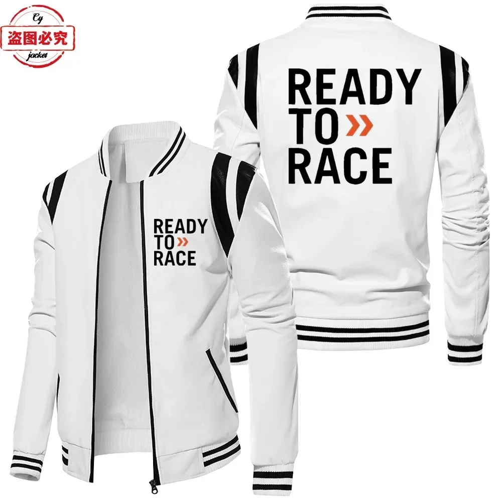 Ready To Race Logo Printed Off - đánh giá và giá Leather Work Jacket With Hood