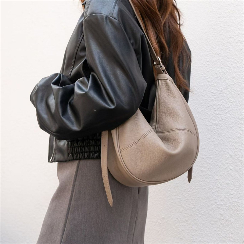 BURMINSA Genuine Leather Cresc - đánh giá và giá Leather Work Handbag