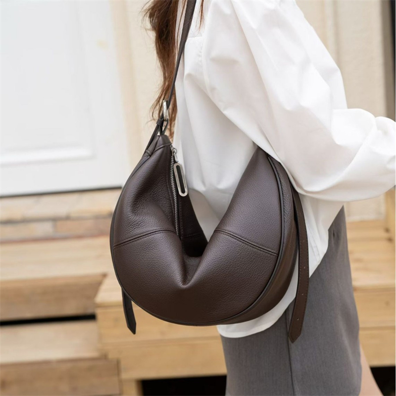 BURMINSA Genuine Leather Cresc - đánh giá và giá Leather Work Handbag