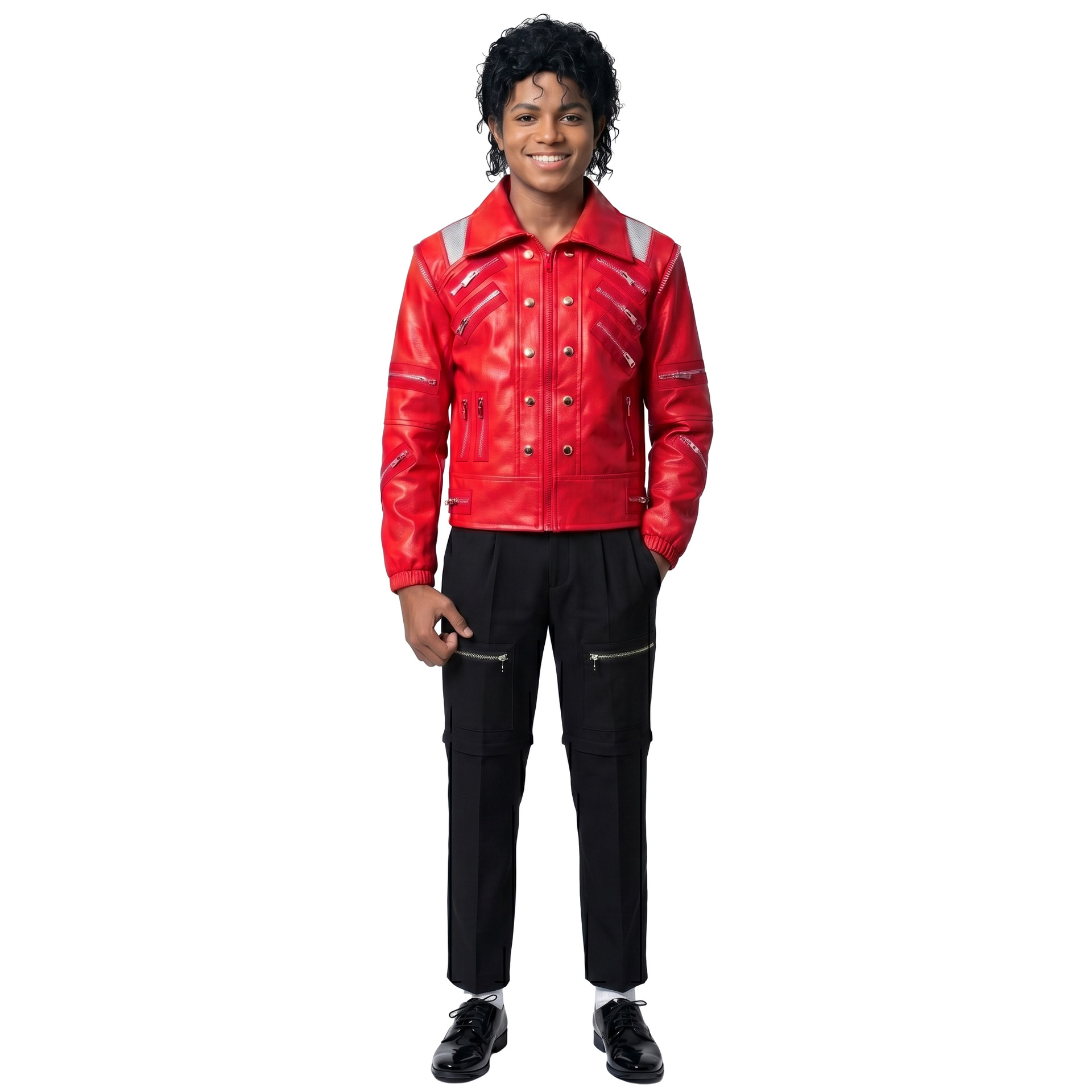 80s Retro Pop Star Costume Mic - đánh giá và giá Leather Work Jacket