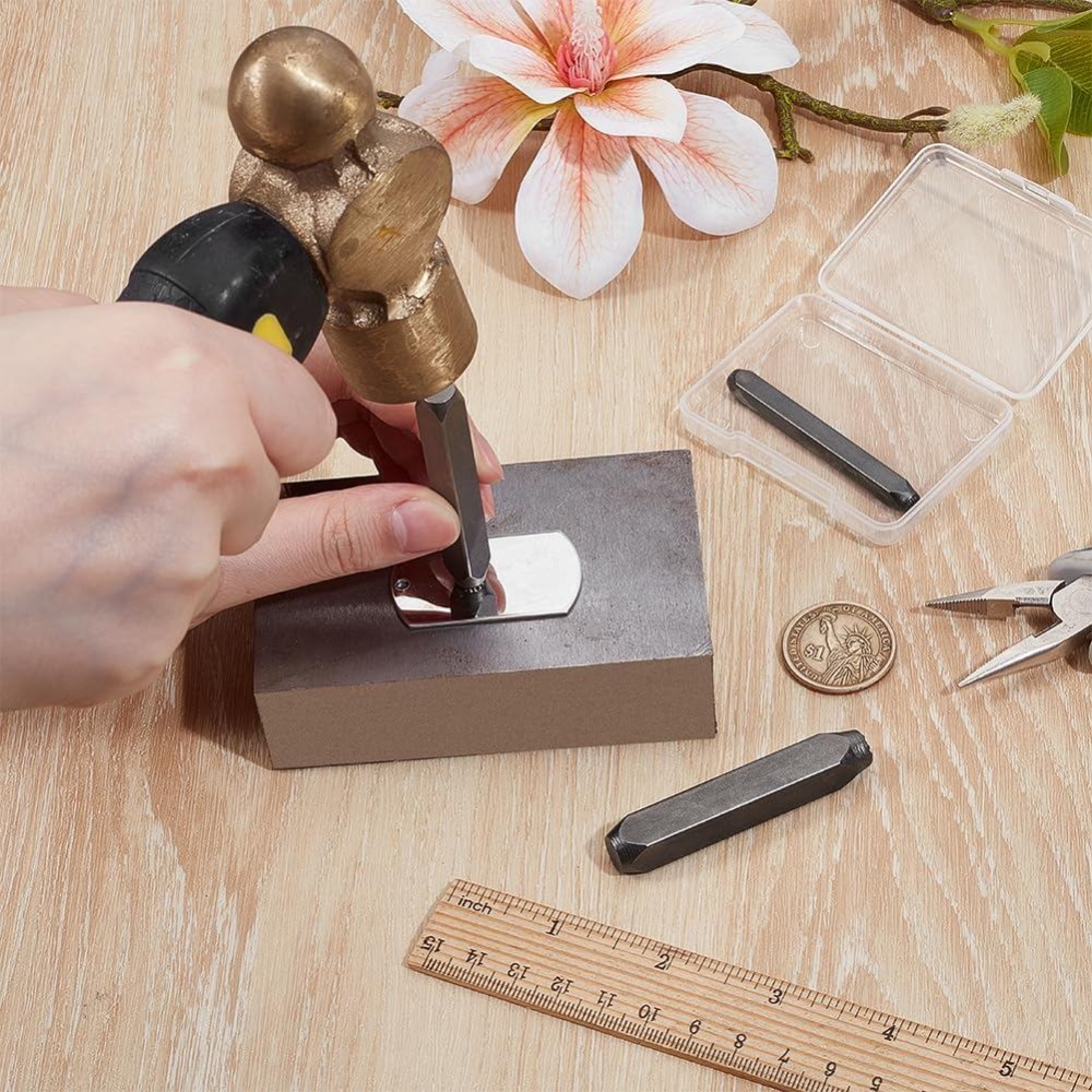 3Pcs Metal Punch Stamp Heart M - đánh giá và giá Leather Work In Art
