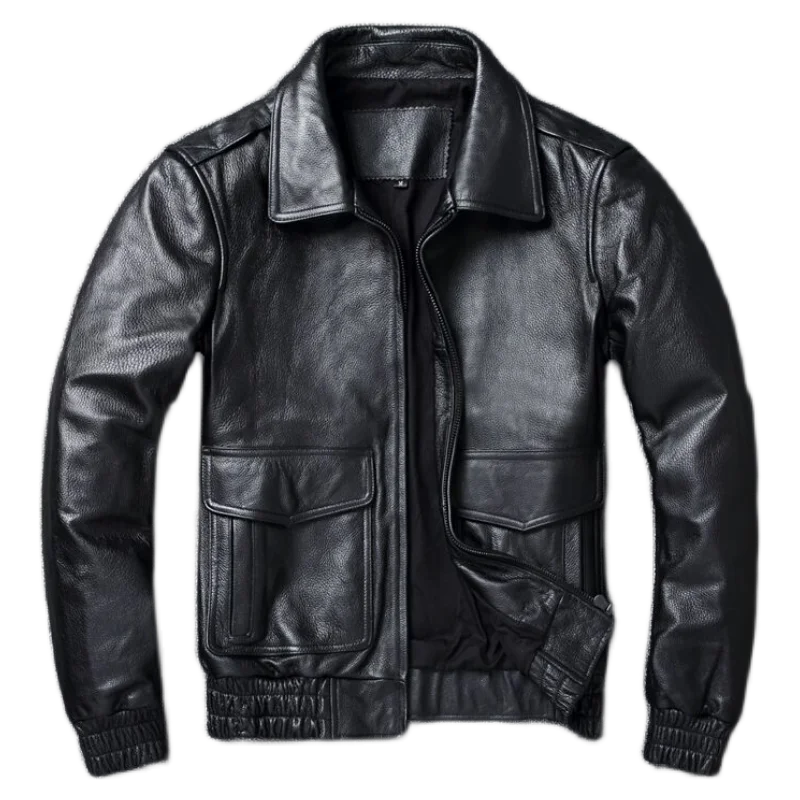 2024 New Plus Size 8XL Men's w - đánh giá và giá Leather Work Jacket