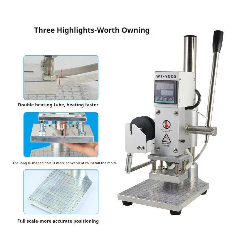 Hot Foil Stamping Machine 300W - đánh giá và giá Leatherwork Machine