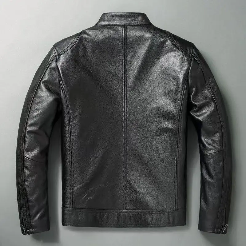 Genuine Leather Jacket Men 100 - đánh giá và giá Leather Work Jacket