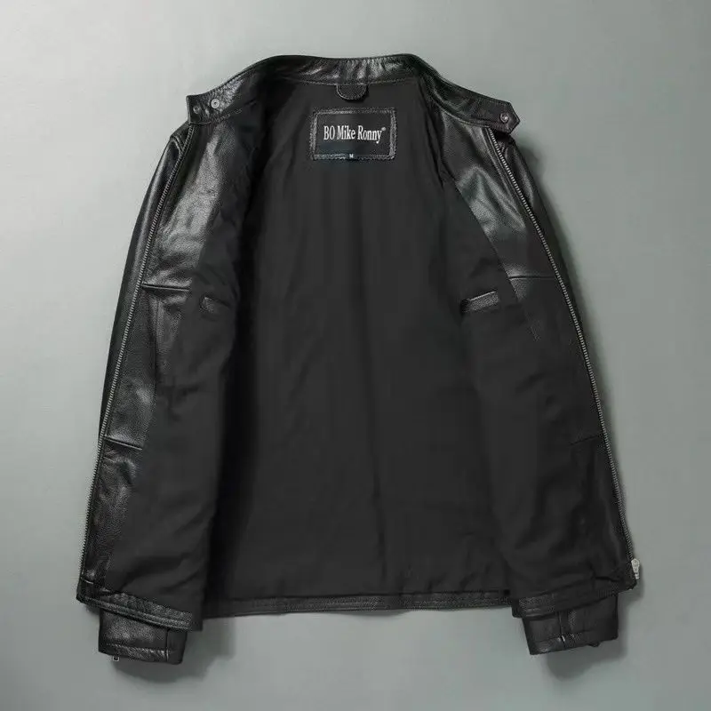 Genuine Leather Jacket Men 100 - đánh giá và giá Leather Work Jacket