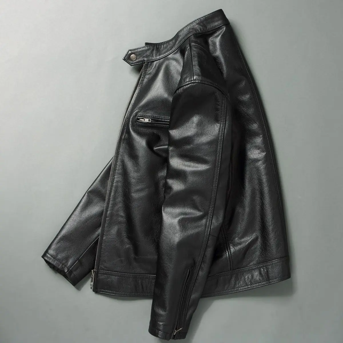Genuine Leather Jacket Men 100 - đánh giá và giá Leather Work Jacket