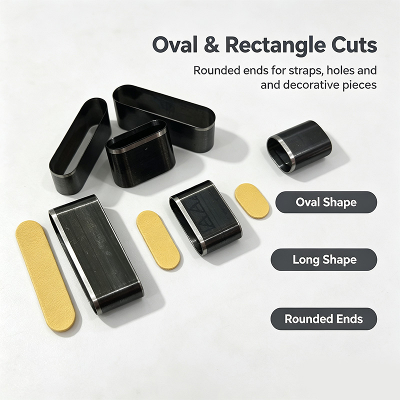 B00023 Set of 8 Sizes Ellipse  - đánh giá và giá Leather Stamp Set